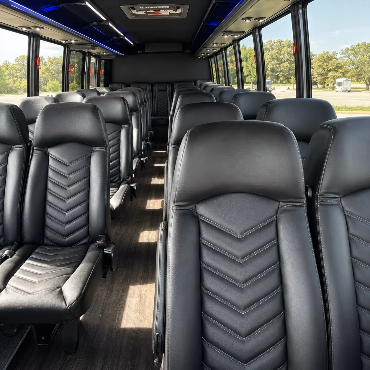 Westminster Corporate Transportation party bus interior