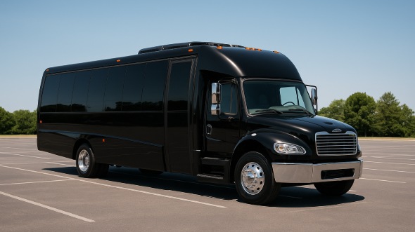 Exterior of Westminster Party Bus Company's 20 Passenger Party Bus in Centennial