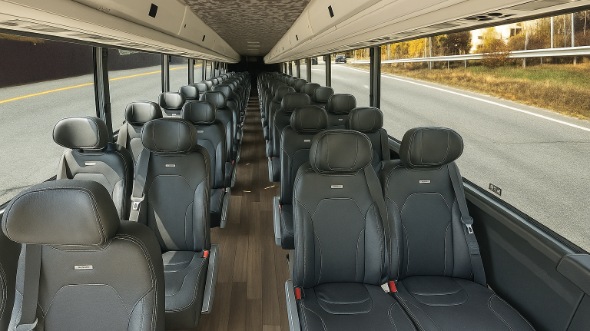 Interior of Westminster Party Bus Company's 25 Passenger Mini Bus in Westminster
