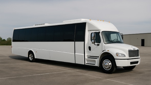 Exterior of Westminster Party Bus Company's 25 Passenger Party Bus in Longmont