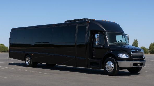 Exterior of Westminster Party Bus Company's 30 Passenger Party Bus in Broomfield