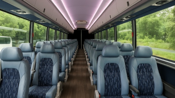 Interior of Westminster Party Bus Company's 35 Passenger Mini Bus in Westminster