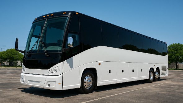 Exterior of Westminster Party Bus Company's 46 Passenger Charter Bus in Westminster