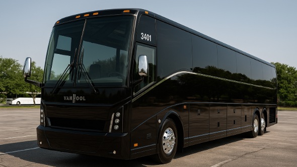 Exterior of Westminster Party Bus Company's 50 Passenger Party Bus in Broomfield
