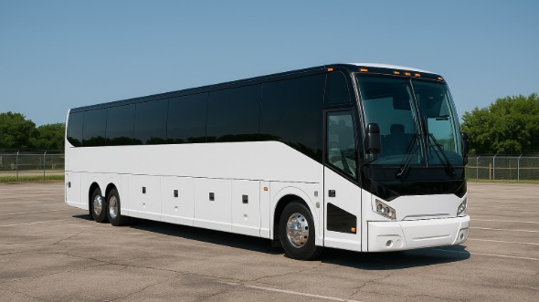 Exterior of Westminster Party Bus Company's 55 Passenger Charter Bus in Westminster