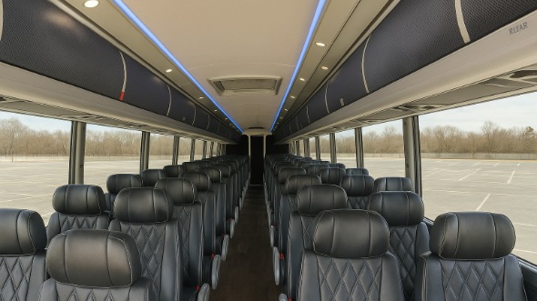 54 passenger charter bus interior